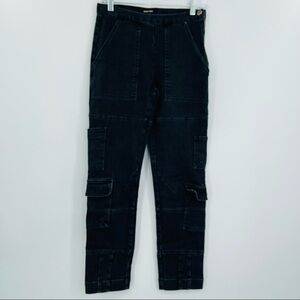 Rachel Comey‎ storm pants washed black cargo skinny jeans women's size 4